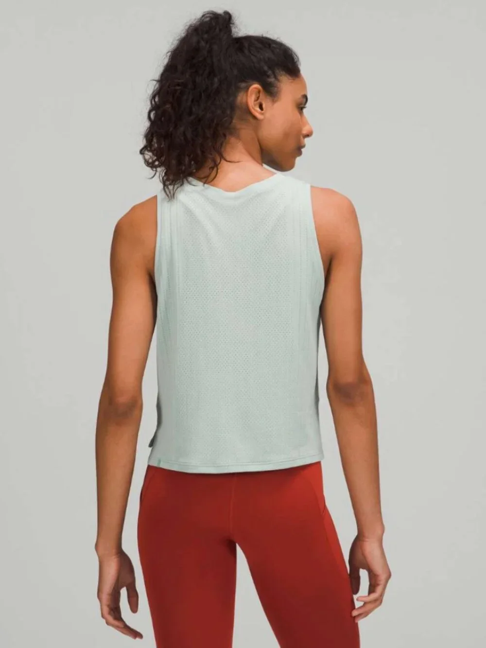 Lululemon Train to Be Tank Top W1CXAS Silver Blue - Size 6